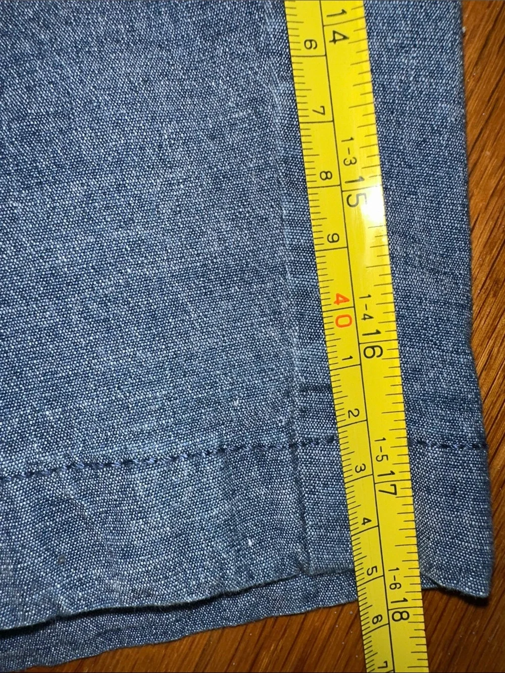 J. Crew Frankie Women’s Chambray Shorts in Denim Blue Size 16